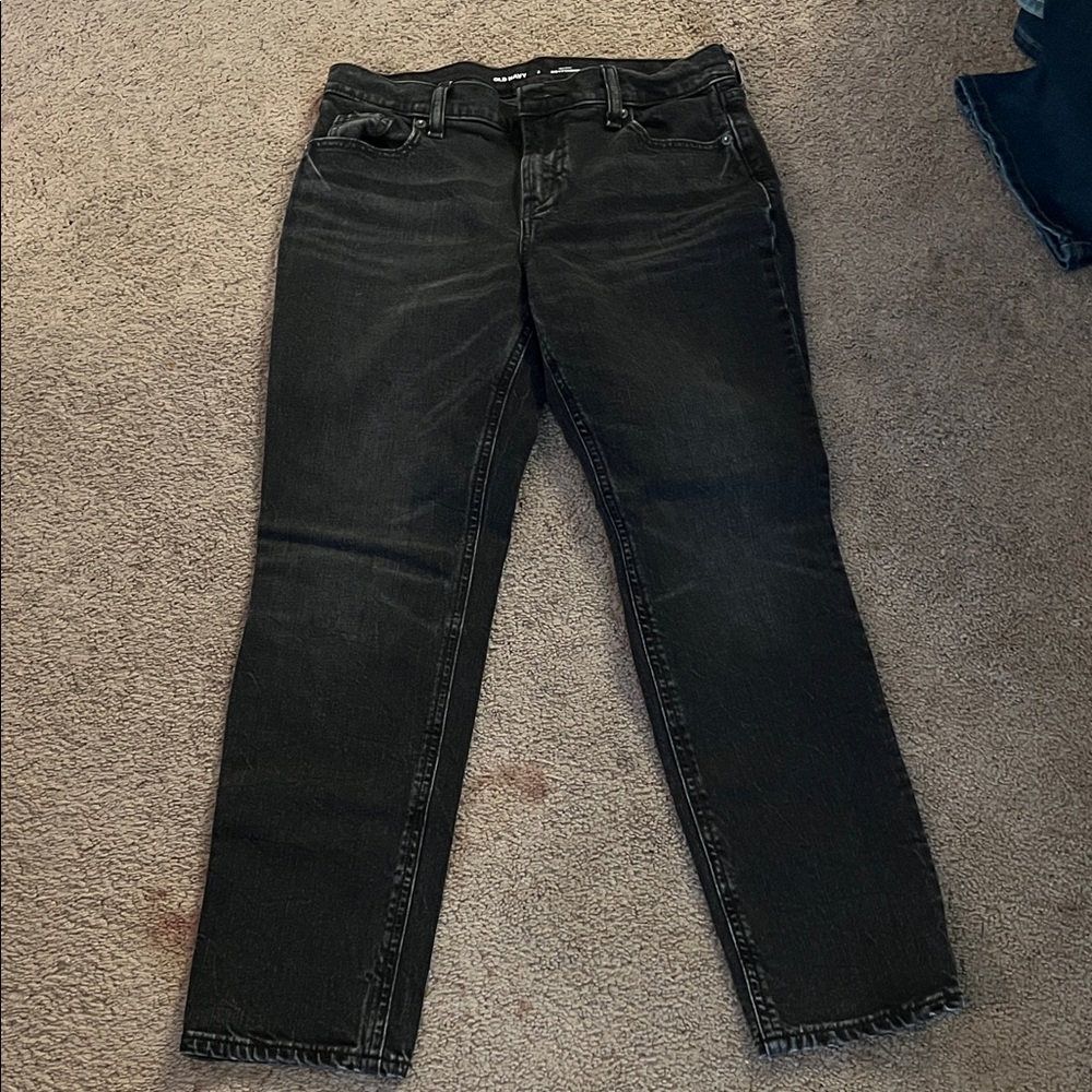 Old Navy Women's Straight Leg Black Jeans